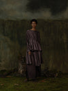 Mutedance 25 autumn and winter double layer large pocket skirt plant dyed high degree of handmade MD-MD25FW61-purple